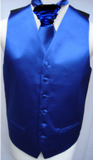 Mens Plain Satin Waistcoat