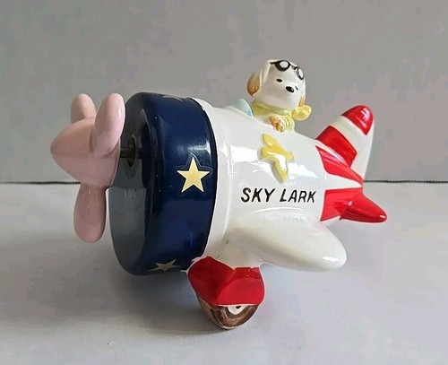 Sky lark airplane - airplane, porcelain