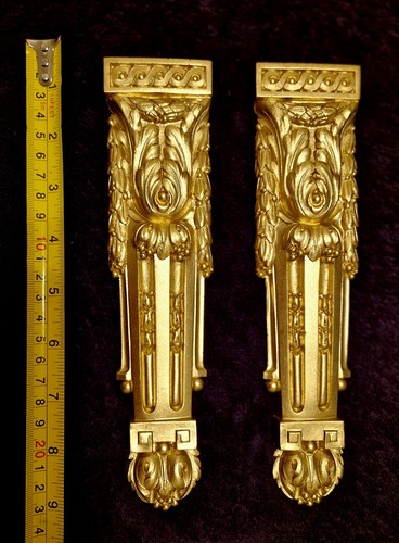 Pair decorative moulding onlay - moulding,