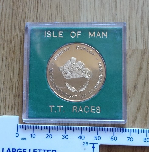 1990 robert dunlop - medal, in
