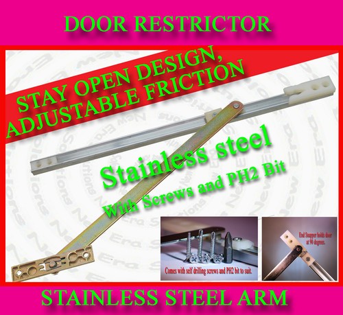 Upvc door restrictor stay - restrictor, open