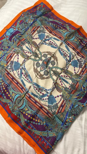 Gucci vintage large silk twill - vintage,