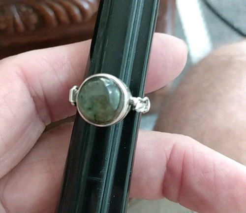 Vintage sterling silver green - sterling,