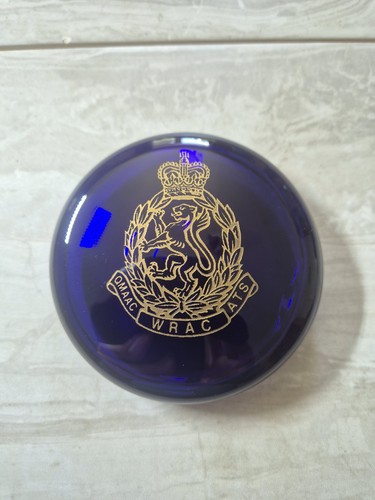 Bristol blue glass paperweight - bristol,