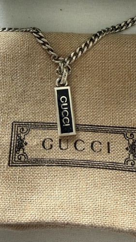Gucci silver and - black, enamel