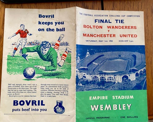1958 cup final programme - 1958,