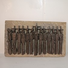 Vintage Bronze Last Supper