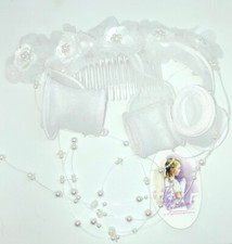 Girls Womens White Floral