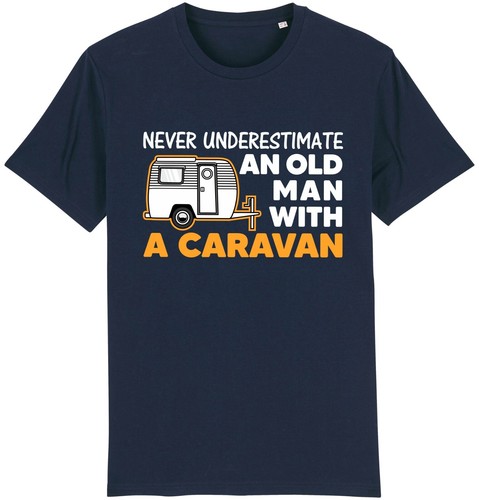 Old man with caravan - old,
