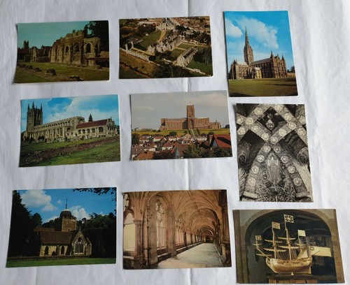 Vintage postcards churches - postcards,