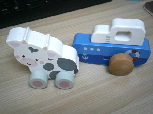 Wooden push along toys - 2, on