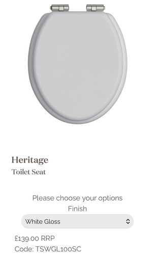 Heritage toilet seat - heritage, soft
