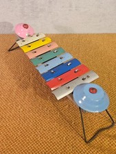 Vintage 1950s Tin Glockenspiel