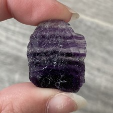 Purple  Fluorite - Crystal Rough / Raw Chunk Piece (Unpolished Mineral Gemstone)