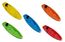 Single Sit On Top Kayak - Choice of Colour, Paddle & Trolley (2.5M One Person)