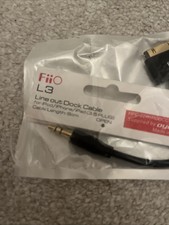 FiiO L3 Line Out Dock (LOD) Cable Black Original Brand New Never Opened