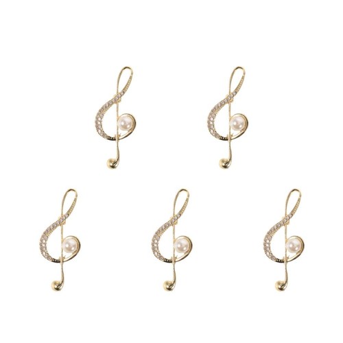 5pcs crystal music note - 5pcs,