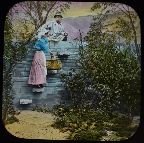 Magic lantern slide - slide, for