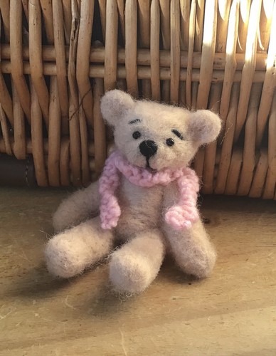 Needle felted ooak jointed - felted,