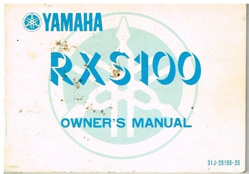 Yamaha rxs 100 original - rxs, 1983