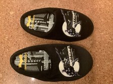 Batman Dark Knight Black Slippers Size 2 Slip-On Style Used Condition