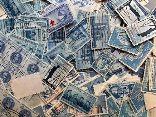 Used cancelled stamps - stamps, bulk
