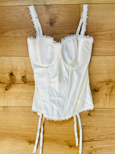 Lingerie satin ivory - lingerie,, basque