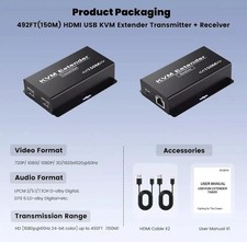 MaanBey HDMI USB KVM Extender High Definition HDMl 1.4 USB signals up to 150m