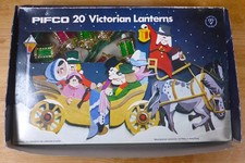 Set Vintage Pifco Victorian Lanterns Christmas Fairy Lights Original Box 1980s