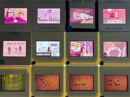 Vintage 35mm title - x, slides