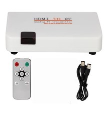 HDMI to RF Coaxial Converter Box 1080P AV TV Adapter HDMI Input to RF Output