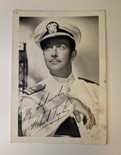 Original Robert Taylor Print Postcard Size Signed Promotional Photo Hollywood