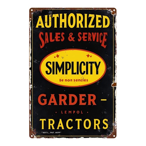 Tin metal signs - metal, home