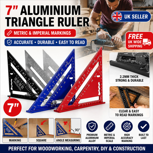 Aluminium speed square - 7",