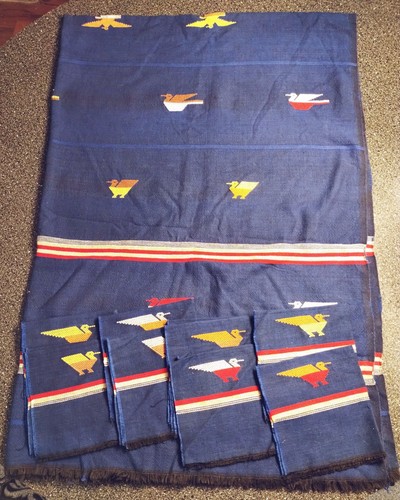 1970s guatemalan blue woven - 1970s,