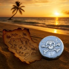 1ozt 999 FS The Deadwater Crown, Pirate treasure, Investment handmade silver.