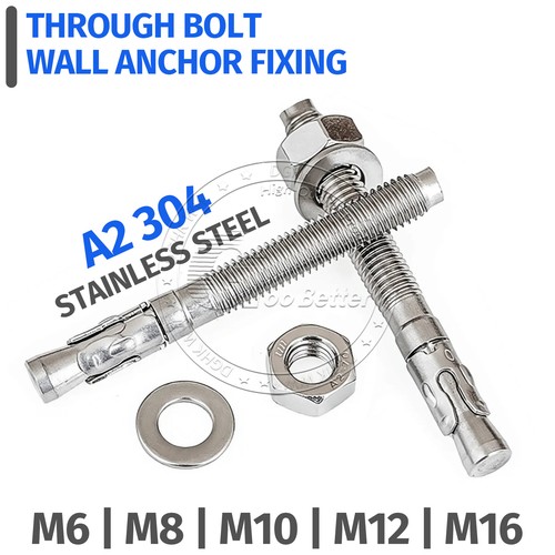 Through bolt wall anchor - bolt,