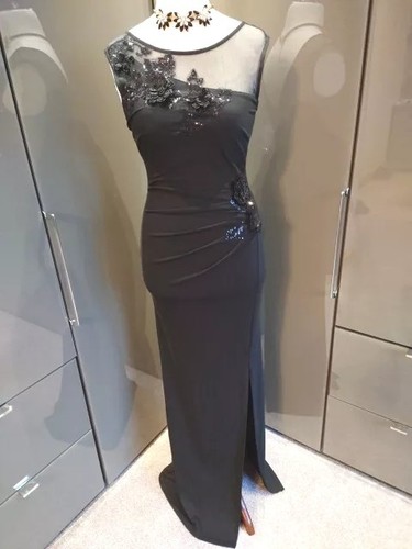 Lipsy black sequin - long, dress