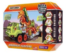 Matchbox Mega Rig Dinosaur Hunters Building System 15 in 1 Builds Rare Mattel...