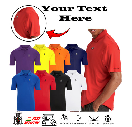 Personalised golf polo shirt - golf,