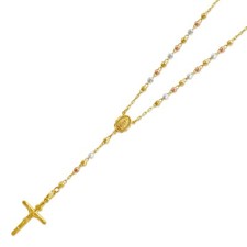 3mm 14K Solid Tricolor Gold