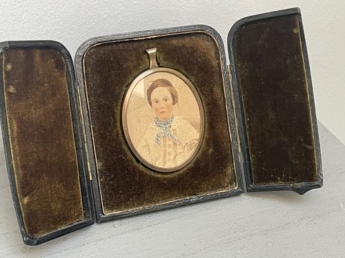Antique miniature portrait - antique,