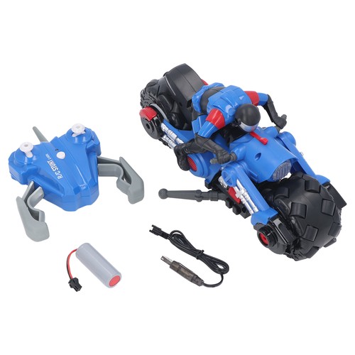 Blue motorcycle toy - blue,