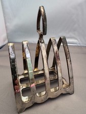 Vintage Silver Plate Toast