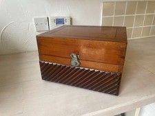 Victorian Campaign desk box Solid Wood Rosewood 19th Century Storage
