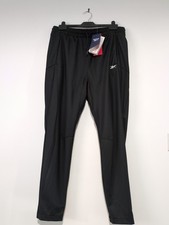 Reebok Men's Joggers Tracksuit Bottoms M Medium Slim Black Pockets BWL Zip Cuff