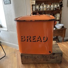 Vintage Bright Orange Enamel