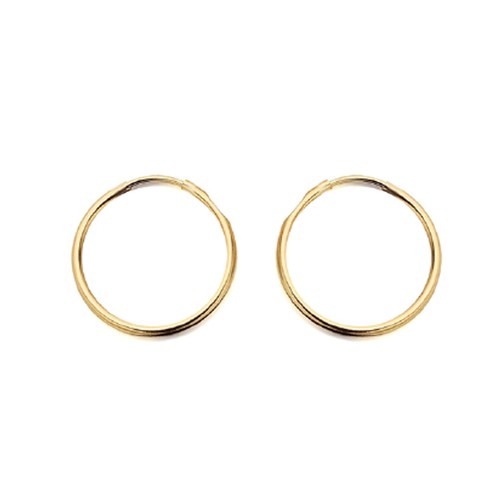 Hoop earrings 9ct yellow gold - 9ct,