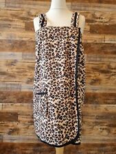 Love To Lounge Women's Brown Animal Print Dress/Towel Size Medium