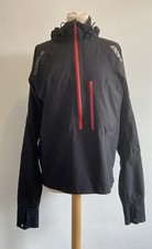 Mens Inov8 Raceshell 220 Jacket Size Small Black Hooded 3/4 Zip Running